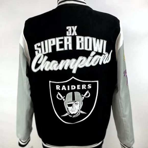 2022 VEGAS RAIDERS 3 TIME SUPER BOWL CHAMPIONSHP JACKET